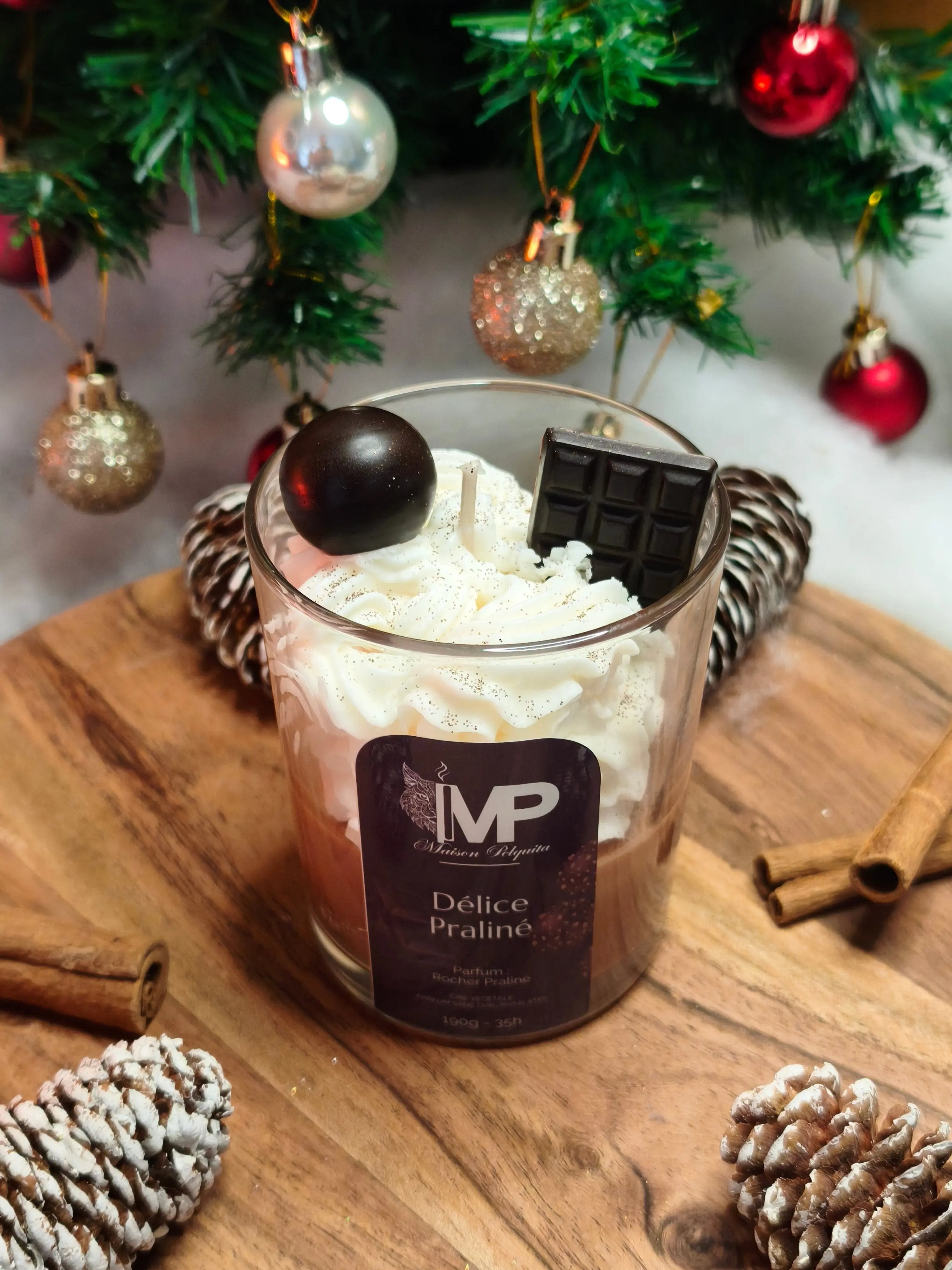 Bougie Chantilly - Délice Praliné Maison Pelquita