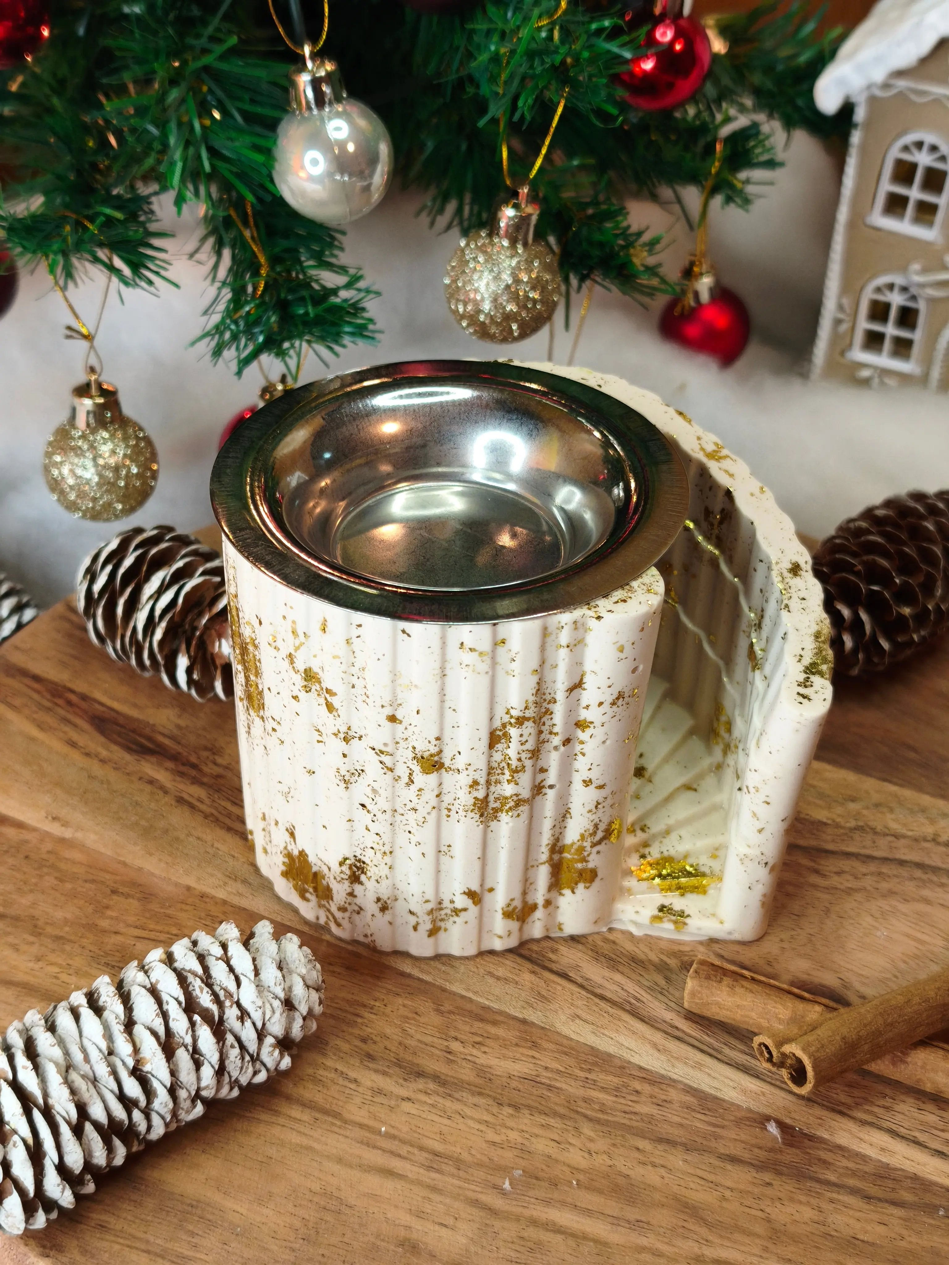 Brûle-Parfum Escalier Dorée Maison Pelquita