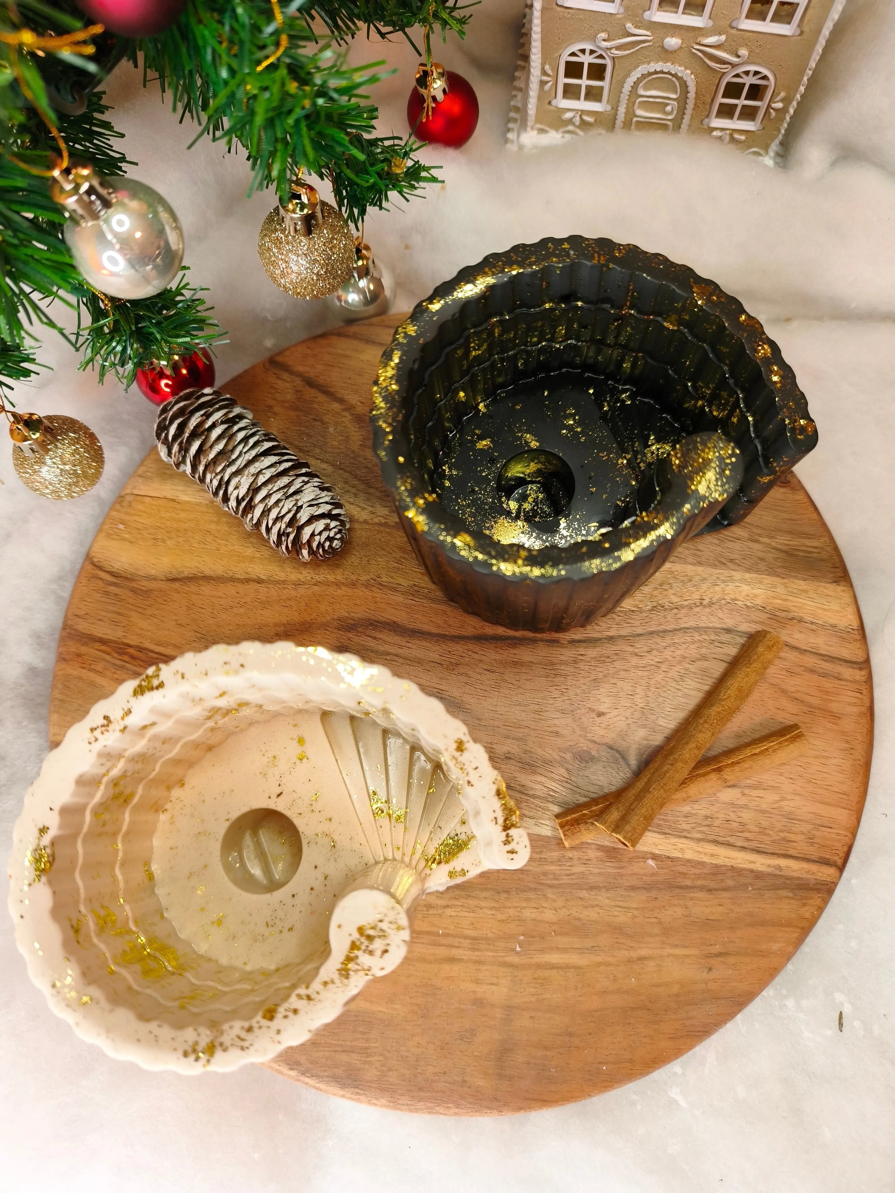 Brûle-Parfum Escalier Dorée Maison Pelquita