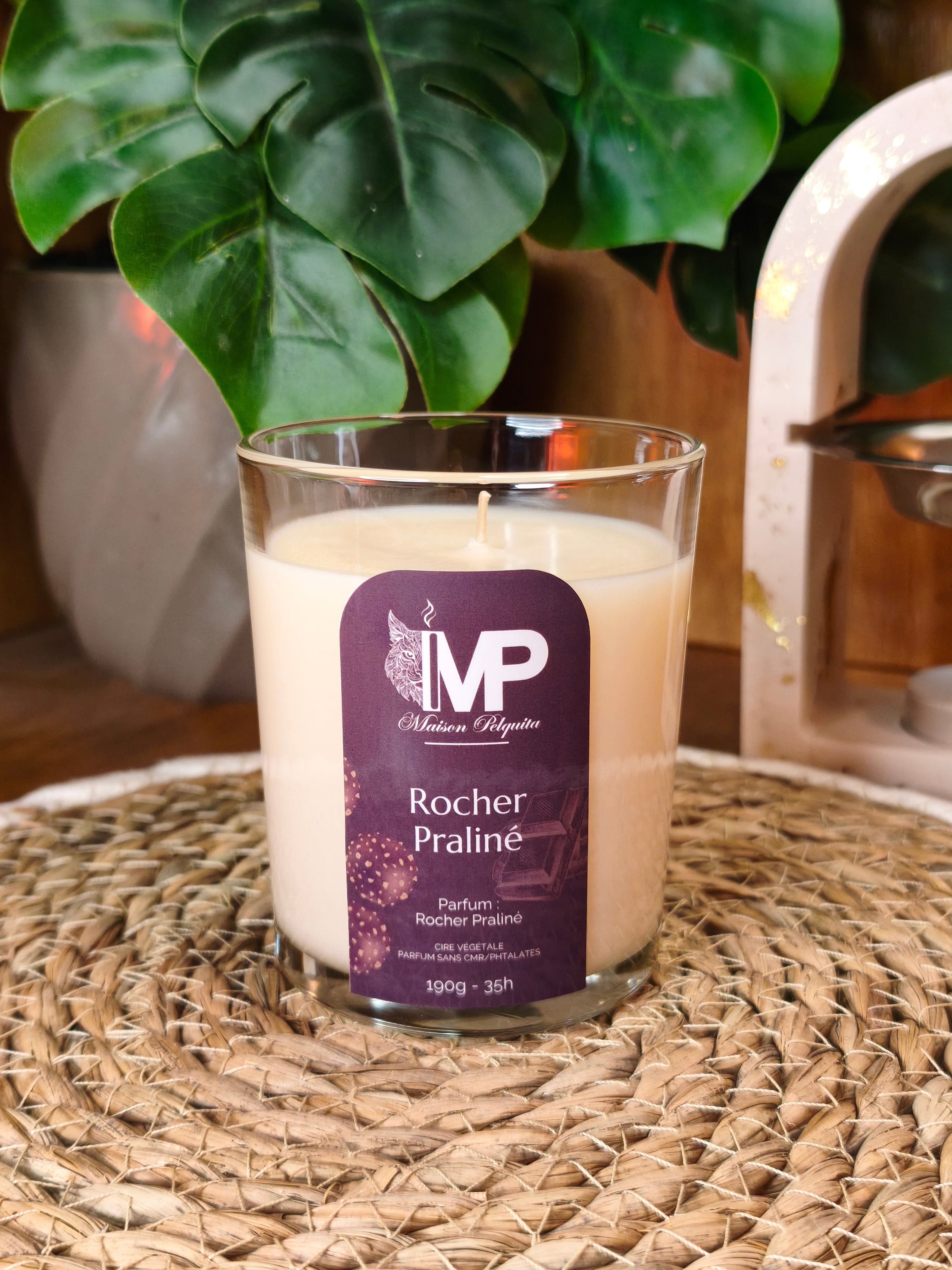 Bougie Classique - Rocher Praliné Maison Pelquita