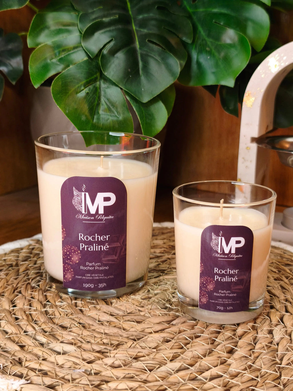 Bougie Classique - Rocher Praliné Maison Pelquita