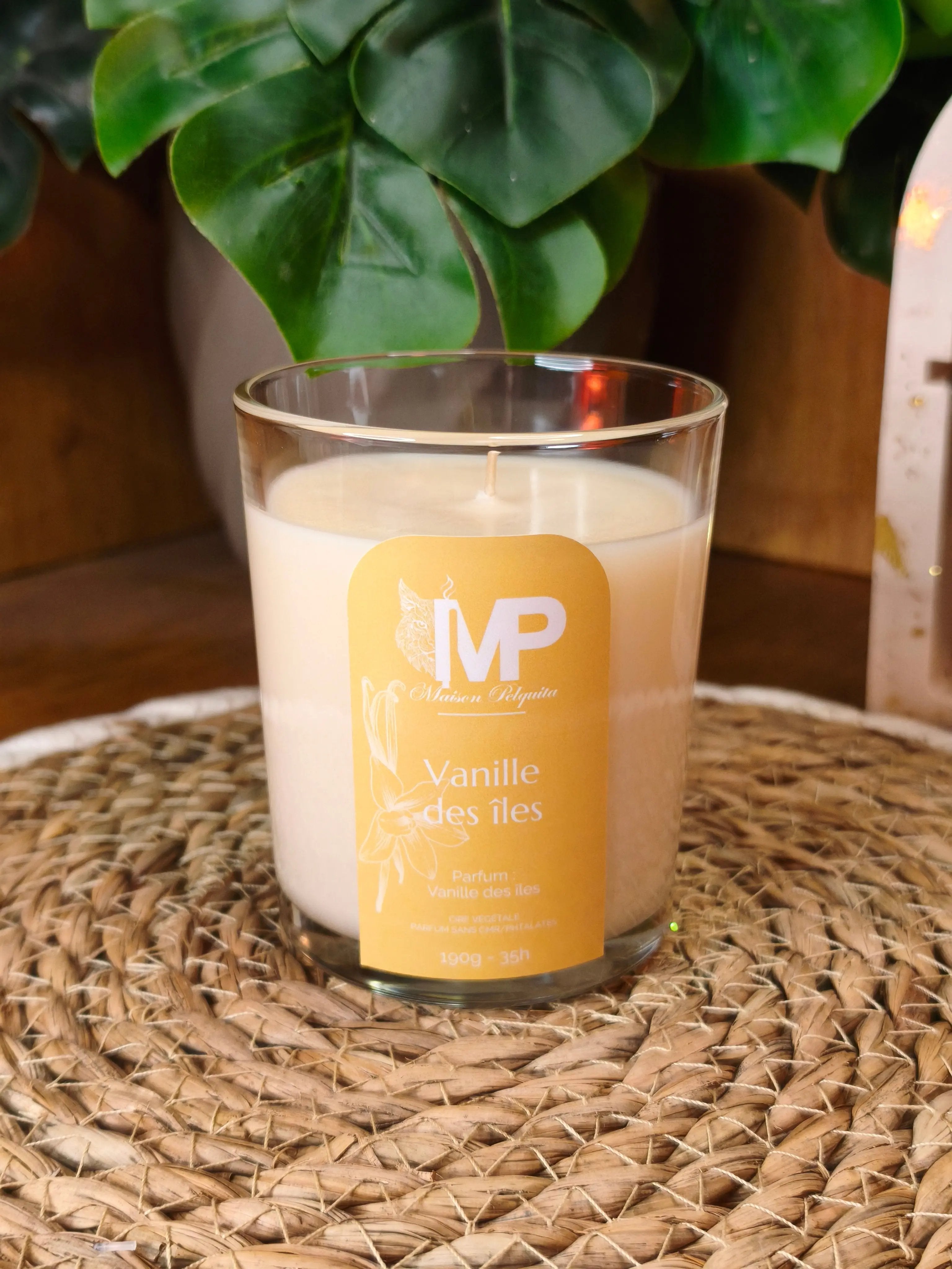 Bougie Classique - Vanille des îles Maison Pelquita