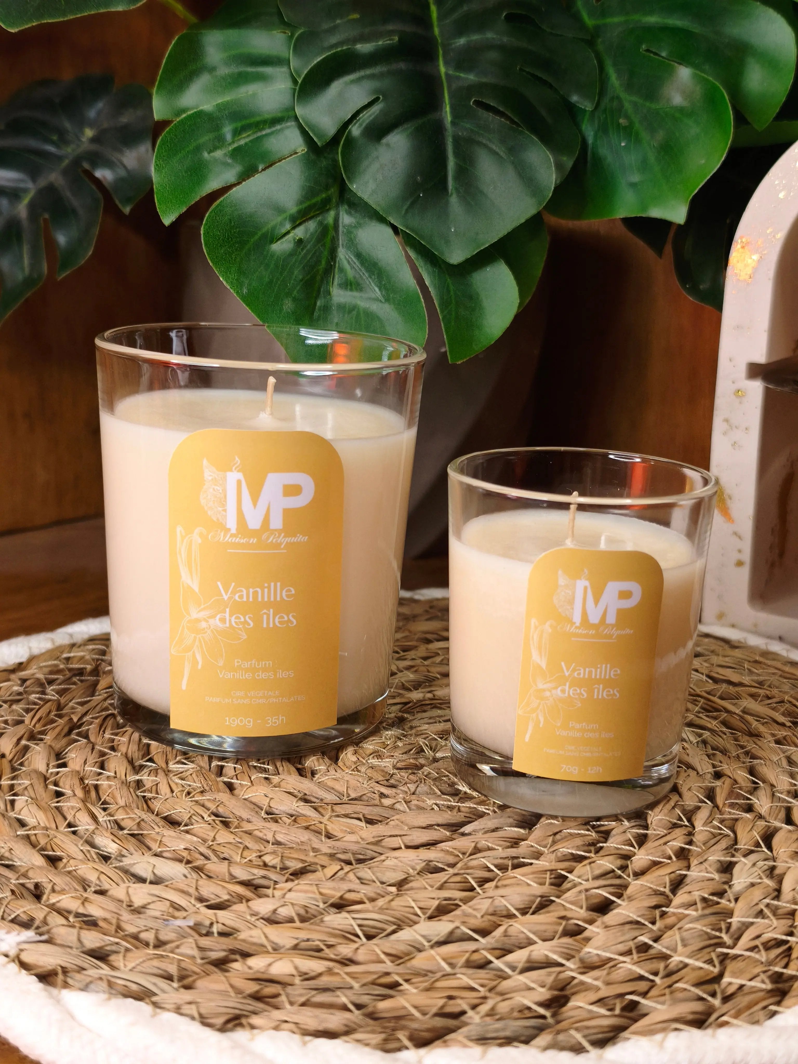 Bougie Classique - Vanille des îles Maison Pelquita