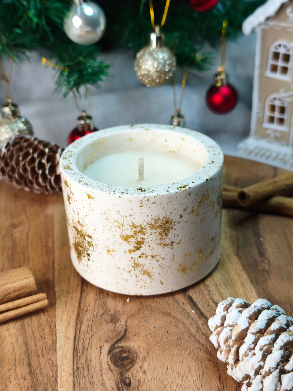 Bougie Jesmonite - Ëlia Maison Pelquita