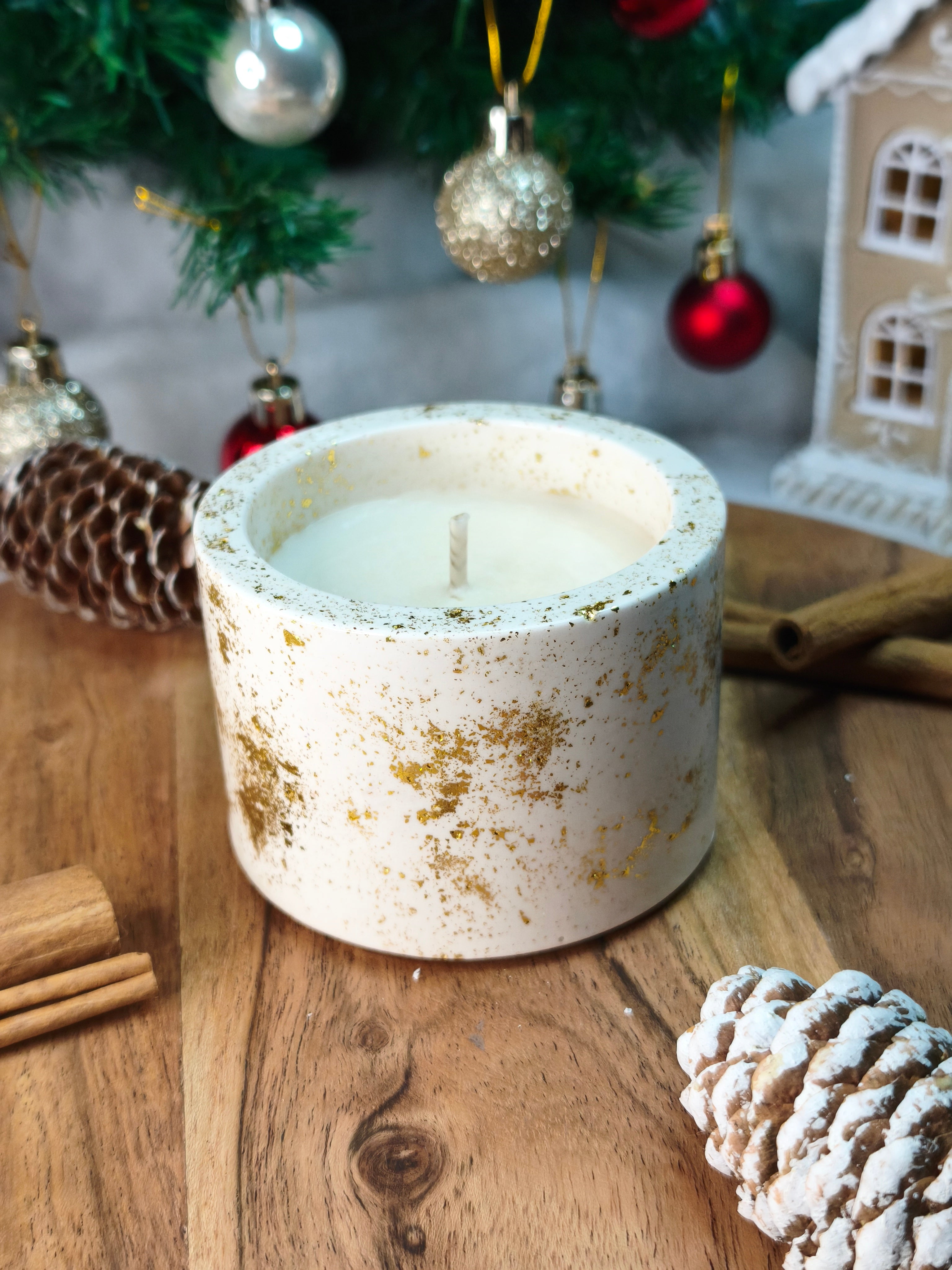 Bougie Jesmonite - Ëlia Maison Pelquita